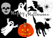 halloween set icons. vector.