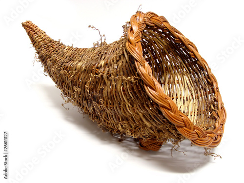 Photo: Empty cornucopia basket for thanksgiving Empty cornucopia basket for thanksgiving