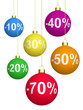 Boules de différentes couleurs pour les soldes Boules de différentes couleurs pour les soldes