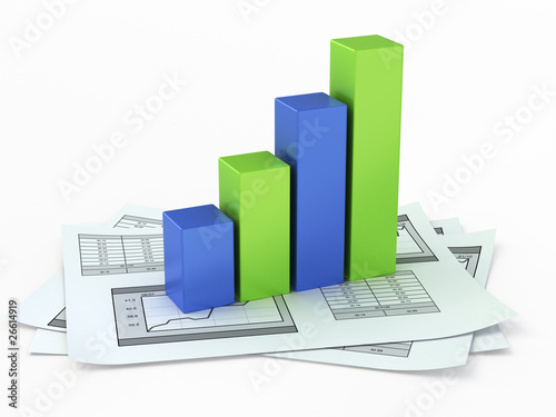 Illustration: Business graph Business graph