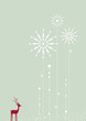 ice flowers with reindeer