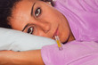 Young Sik Woman Lie on the Bed