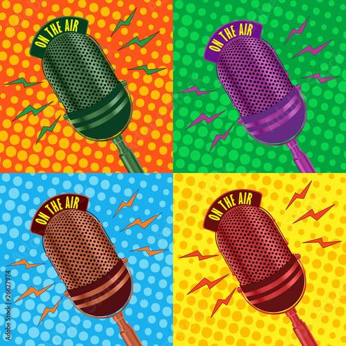 old vintage microphone background old vintage microphone background