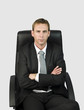 Business man in chair