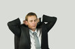Business man sleeping