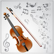 Background with a violin