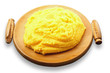 polenta in fondo bianco