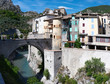 view on medieval town Entrevaux in Provence view on medieval town Entrevaux in Provence