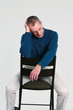 thoughtful senior man