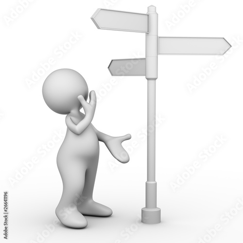 Illustration: Which way to go? Which way to go?