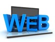 Laptop and web Laptop and web