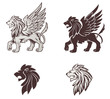 Winged Lion Illustration
