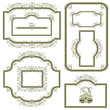 vector set: ancient style border
