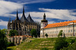 View of monuments in Kutna Hora
