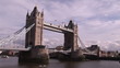 Video: Side view of London bridge with traffic at day Side view of London bridge with traffic at day