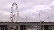 Subway passing in front of London eye