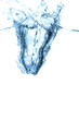 water splash isolated on the white background