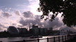 Side view of The City and the river Thames