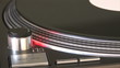 Close-up of a turntable