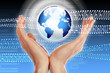 Hands, line, planet earth Hands, line, planet earth