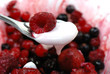 Himbeer auf Joghurt