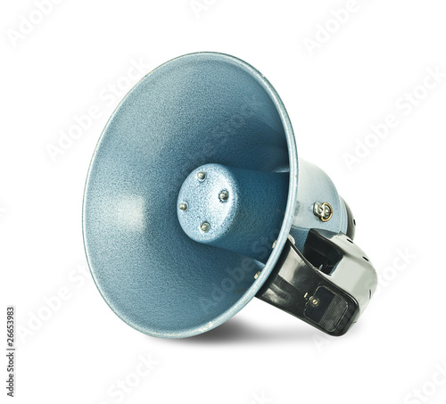 Photo: Isolated megaphone Isolated megaphone