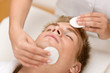 Male cosmetics - cleaning face treatment Male cosmetics - cleaning face treatment