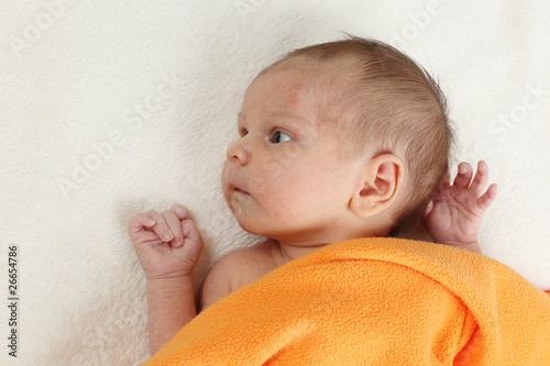 Photo: Portrait of newborn baby girl Portrait of newborn baby girl