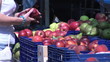 Close up of a market