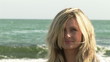 Video: Portrait of a woman on the beach Portrait of a woman on the beach