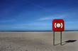 Rettungsring am Strand