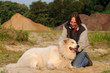Foto: Mann mit Hund Mann mit Hund