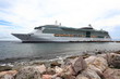 Caribbean Cruise Ship docked on the island of Curacao Caribbean Cruise Ship docked on the island of Curacao