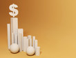 hegemony of the dollar. abstract background