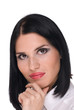 Closeup portrait of beautiful fashion woman Closeup portrait of beautiful fashion woman