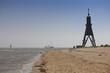 Foto: schiff und kugelbake in cuxhaven schiff und kugelbake in cuxhaven