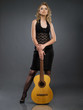 girl with guitar girl with guitar