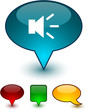 Sound speech comic icons. Sound speech comic icons.