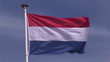 Video: Flag of the Netherlands in the wind by a sunnny day Flag of the Netherlands in the wind by a sunnny day