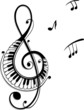 Noten, Notenschlüssel, Musiknoten, Musik