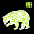 Bear eco concept made with icons