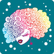 snow disco girl