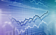 Financial Chart with arrow pointing upwards