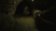 Vision of a man running in a dark cave