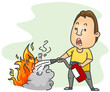 Using Fire Extinguisher