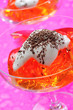 Jelly with whipped cream