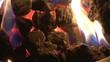 Close up of a chimney fire