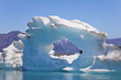 Iceberg Floating on the Lagoon, Jokulsarlon, Iceland