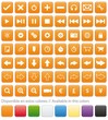 Icons for aplication web Orange
