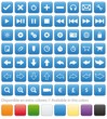 Icons for aplication web Blue